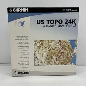 Garmin TOPO US 24K National Parks West v2 CD Book CD - Open Box New Complete